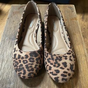 Leopard Print Flats size 8W